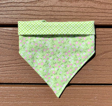 Load image into Gallery viewer, Reversible Pet Bandana “Green with Envy”
