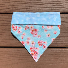 Load image into Gallery viewer, Reversible Pet Bandana “Cherry blossoms”
