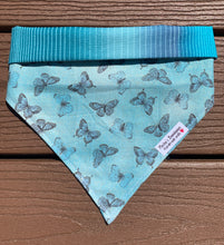 Load image into Gallery viewer, Reversible Pet Bandana “Butterfly garden”
