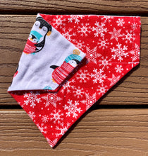 Load image into Gallery viewer, Reversible Pet Bandana “All Bundled up”
