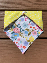 Load image into Gallery viewer, Reversible Pet Bandana “Floral Sunshine”
