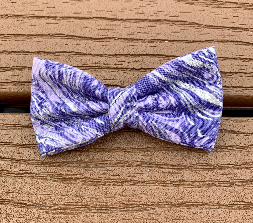 “Light Purple Marble” Bow Tie