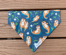 Load image into Gallery viewer, Reversible Pet Bandana “Otter Love”
