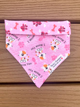 Load image into Gallery viewer, Reversible Pet Bandana “I meow you”
