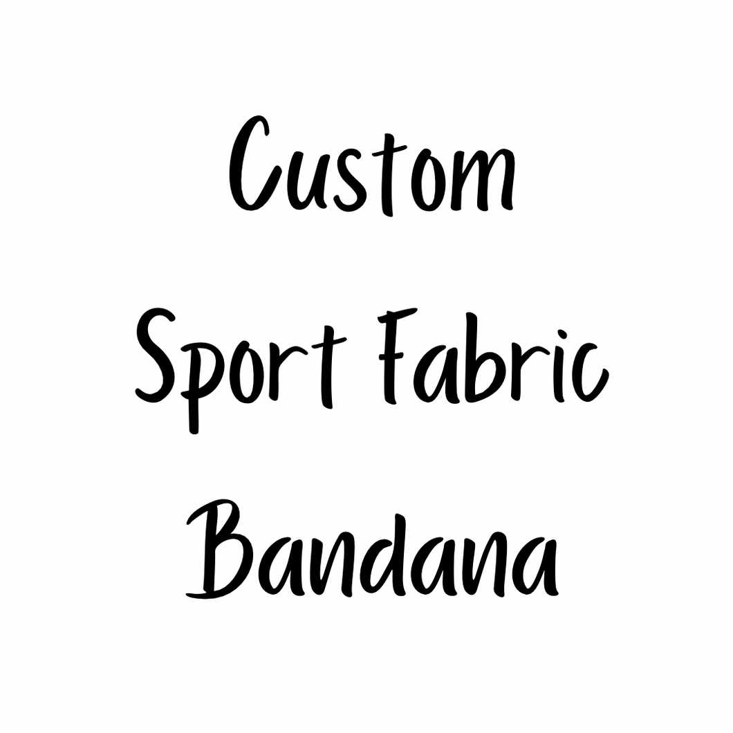 Reversible Pet Bandana “Custom sport fabric”