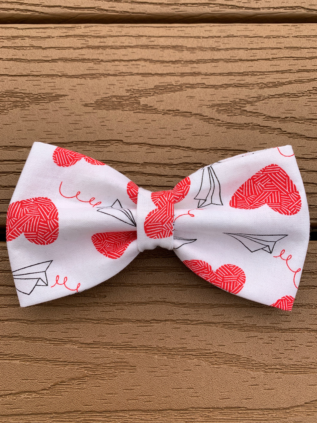 “Airplanes and Hearts” Bow Tie